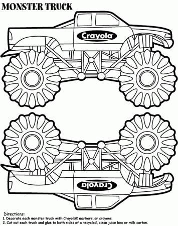 Monster-truck-coloring-2 | Free Coloring Page Site