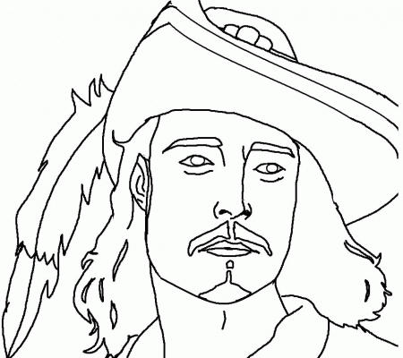 Jack The Monkey Pirates Of The Caribbean Coloring Pages - Pirates 