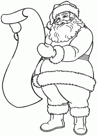 Free Printable Christmas Santa Claus Coloring Pages 4230