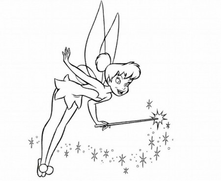 Peter Pan And Tinkerbell Coloring Pages For Kids Printable Free 