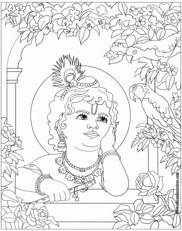 lord krishna colour - Clip Art Library