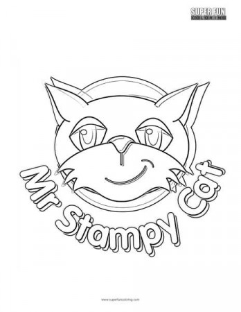 Mr. Stampy Cat Coloring Page - Super Fun Coloring
