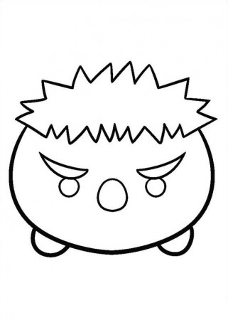 Kids-n-fun.com | Coloring page Tsum tsum hulk