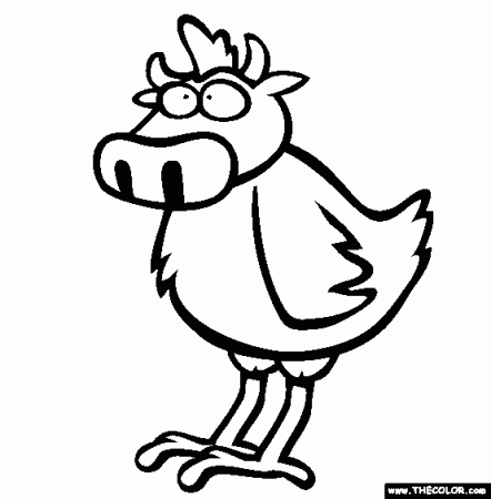 Silly Animals Online Coloring Pages