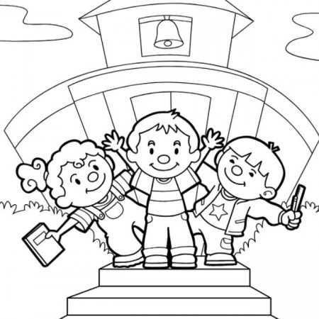 Coloring Pages | Hello Kids Back To School Coloring Pages
