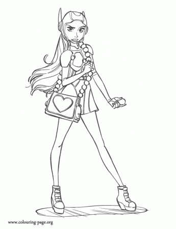 Big Hero 6 - Honey with her super purse coloring page