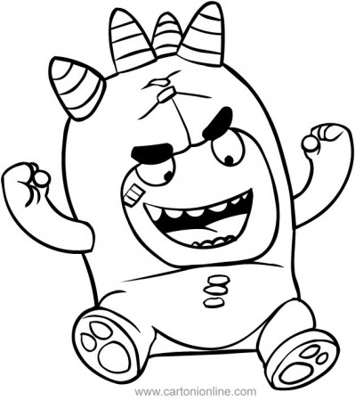 Fuse of the Oddbods coloring pages in 2020 | Coloring pages, Hello kitty  birthday invitations, Coloring book pages