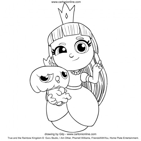 Grizelda from True and the Rainbow Kingdom coloring page
