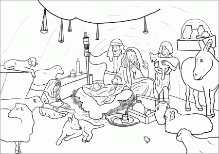 Christmas Sunday School Bible Coloring Pages - Coloring Pages For ...