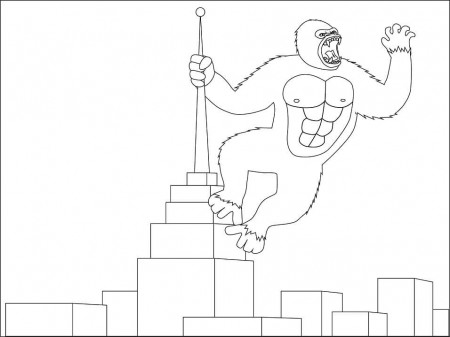 King Kong Coloring Pages - Free Printable Coloring Pages for Kids