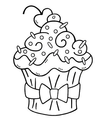 Coloring pages, Coloring and Cupcake