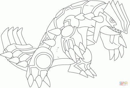 Groudon Pokemon coloring page | Free Printable Coloring Pages
