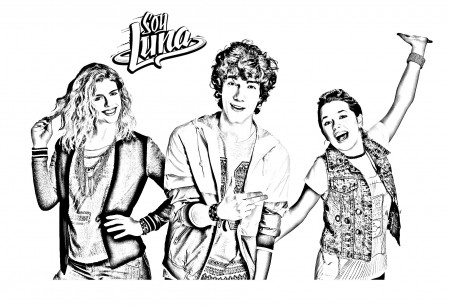 Soy Luna coloring pages for kids - Soy Luna Kids Coloring Pages