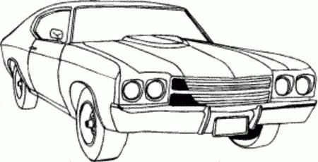 car printable coloring pages - Printable Kids Colouring Pages - Muscle Car Coloring Pages