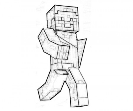 Drawing Minecraft #113754 (Video Games) – Printable coloring pages