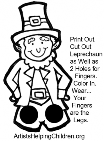 How to Make a Leprechaun Finger Puppet for St. Patrick's Day - Kids Crafts  & Activities - Kids Crafts & Activities