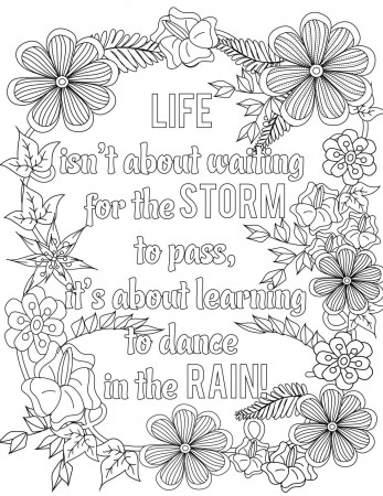 coloring ~ Quotes Coloring Pages Printable Sheets ...