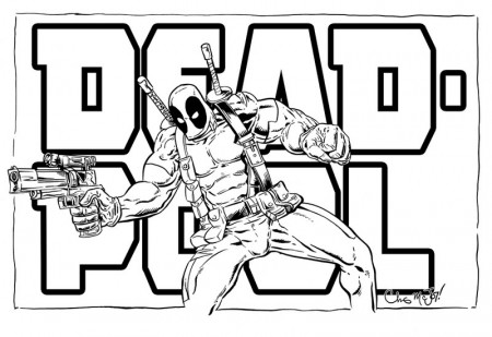 Deadpool Logo Coloring Pages - Get ...