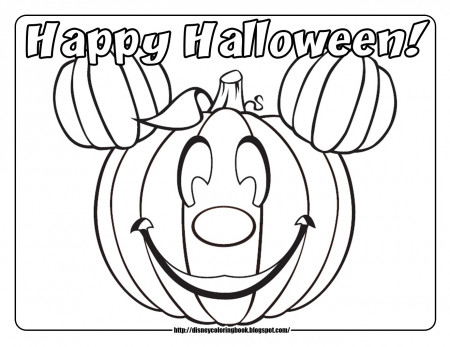 Disney Halloween Pumpkin Coloring Pages ...