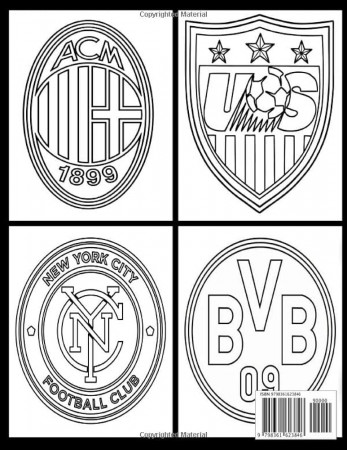 Football Logo Coloring Book For Kids ...