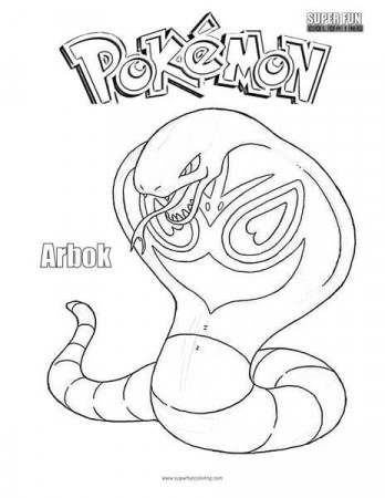 Arbok Pokemon Coloring Page - Super Fun ...
