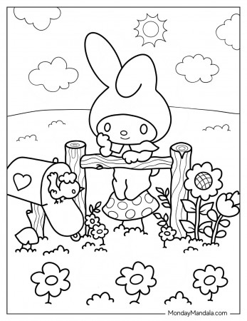 24 My Melody Coloring Pages (Free PDF ...