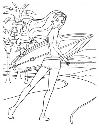 Free Printable Barbie Coloring Pages ...