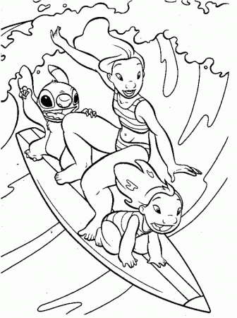 Print Surfing Coloring Pages Com Images 1: Surfing