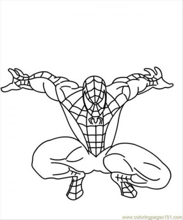 Coloring Pages Spiderman (Cartoons > Spiderman) - free printable 