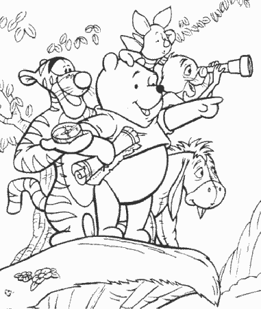 Winnie-the-Pooh Coloring Pages - Coloring Pages | Wallpapers 