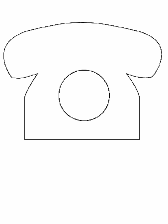 Telephone Simple-shapes Coloring Pages & Coloring Book