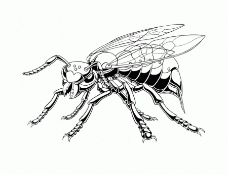 Wasp Bot - Inked by Mystic-Forces on deviantART