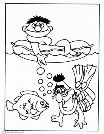 Ernie U Colouring Pages Page 2 217359 Bert And Ernie Coloring Pages