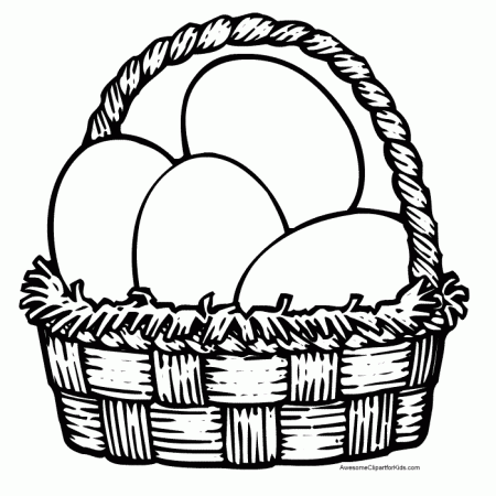 Childprintable Easter Basket Coloring Pages