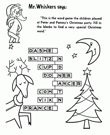 Reindeer Name Game Activity Sheet - Christmas Activity Sheet 