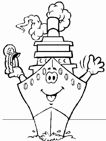 Ship3 Transportation Coloring Pages & Coloring Book