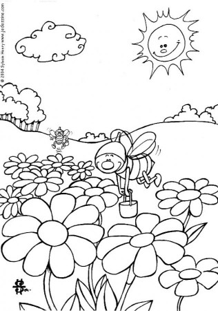 Bee : Coloring pages, Drawing for Kids, Reading and Learning, Free 