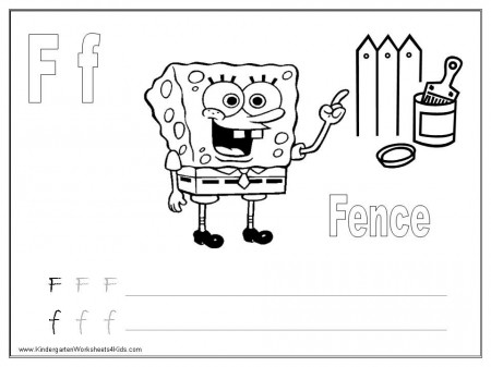 Spongebob Alphabet Coloring Pages (A-H) — SpongeBob Coloring Pages