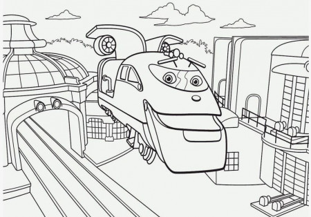 Chuggington Train Station Coloring Pages Printable High Definition 