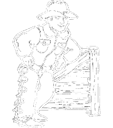 Coloring Page - Cowboy coloring pages 21