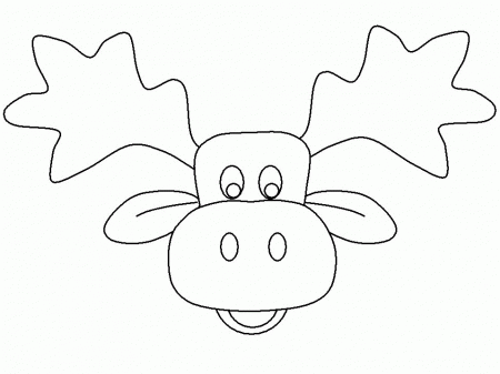 Moose3 Animals Coloring Pages | Outline ideas
