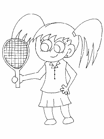Tennis coloring pages 11 / Tennis / Kids printables coloring pages