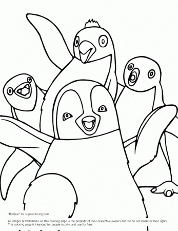 happy feet two Colouring Pages (page 3)