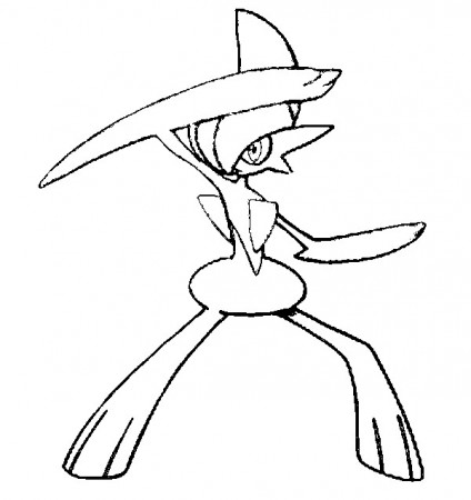 Coloring Pages Pokemon - Gallade - Drawings Pokemon