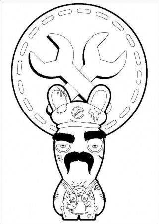 Mechanic Raving Rabbids Coloring Page - Free Printable Coloring Pages for  Kids