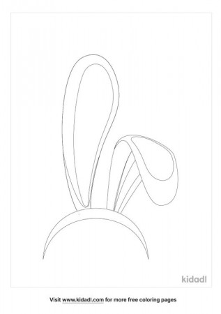 Bunny Ears Coloring Pages | Free Easter Coloring Pages | Kidadl