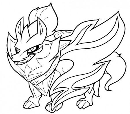 Printable Zamazenta Pokemon Coloring Page - Free Printable Coloring Pages  for Kids