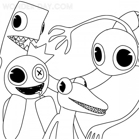 Rainbow Friends Coloring Pages | Print ...