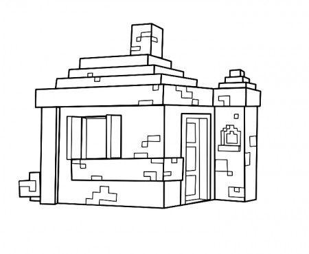 Drawing 11 from Minecraft coloring page