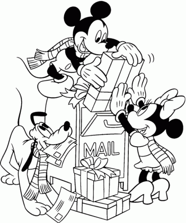 disney christmas colouring pages | Only Coloring Pages